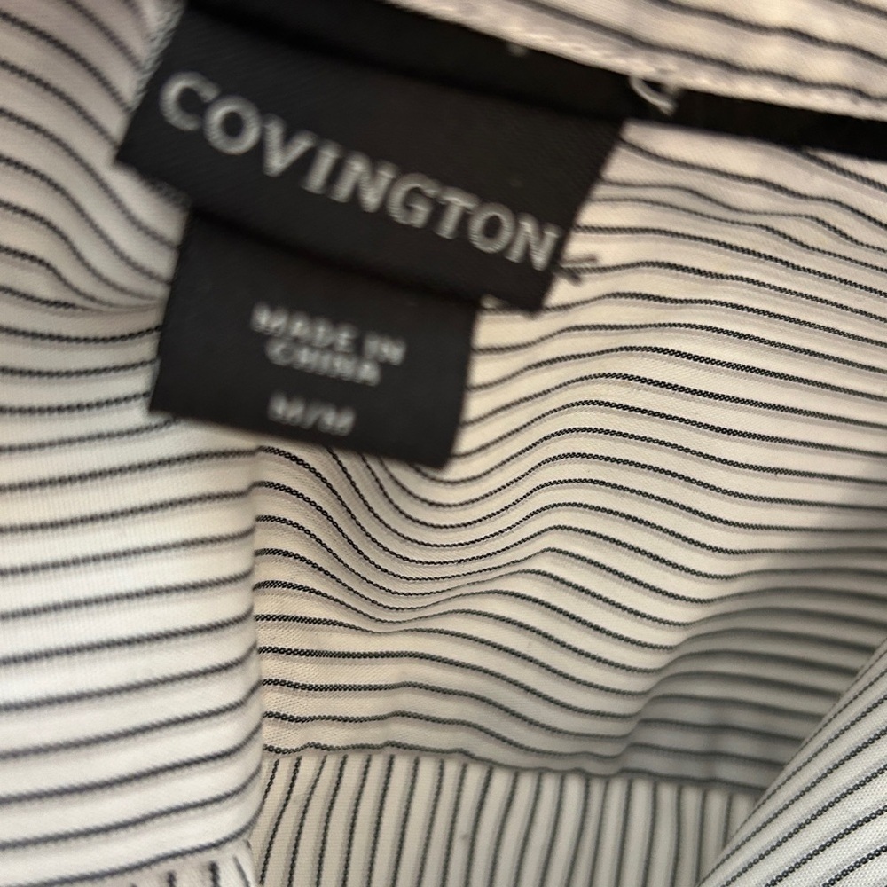 Covington quarter slit sleeve button down stretch top - Picture 7 of 8